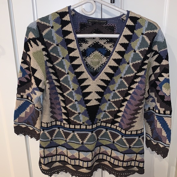 Peruvian Connection Sweaters - Peruvian connection Pima cotton sweater Medium